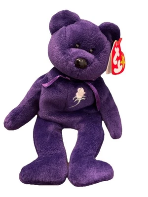 🦄 RAREST Princess Diana Beanie Baby - TUSH TAG - 罕见 - 已退回 - 第 1 版 — 第 1/4 张图片