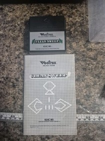 Clean Sweep Vectrex Game cartridge and instructions Only