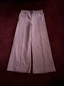 Girls Haute Hippie Youth Bell Bottom Pants Size M(7/8) Flare Purple Fleece Pink - Picture 1 of 4