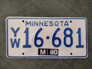 *99 CENT SALE* NEW 1980 Minnesota Truck License Plate # Y/W16-681 Fargo Movie US - Picture 1 of 1
