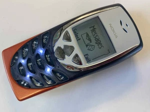 Nokia 8310 - Teléfono Móvil (Desbloqueado) Naranja Gris Original - Totalmente Funcionando - Imagen 1 de 8