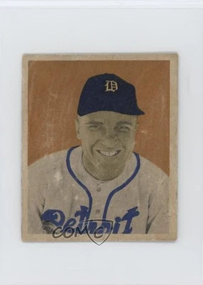 1949 Bowman Gray Back Eddie Mayo #75 Rookie RC - Image 1 of 2