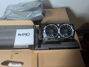 MSI Radeon RX 590 DirectX 12 RX 590 ARMOR 8G OC 8GB 256-Bit GDDR5 PCI Express - Picture 1 of 4