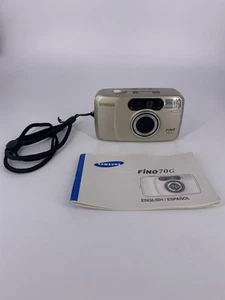 Samsung Fino 70G 35mm Film Point And Shoot Camera Silver - Manual - Picture 1 of 9