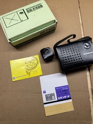 New Vintage SR-F408 SOLID STATE TRANSISTOR RADIO w CASE Standard 1970s Japan - Image 1 of 4