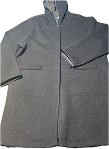 Chaqueta para mujer Herman Geist de colección larga mezcla de lana talla XL bolsillos abotonados - Imagen 1 de 12