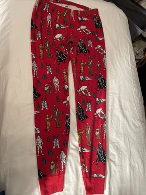Hanna Andersson Star Wars Christmas Holiday Pajama Pants Organic Cotton SZ M - Image 1 of 4
