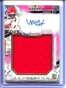 2024 Topps Inception #RJRA-XW Xavier Worthy Rookie Jumbo Relic Autographs #/35 - Bild 1 von 2