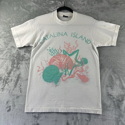 Camiseta De Colección Catalina Island Para Mujer M Hecha en EE. UU. Puntada Única Foto 1 de 4