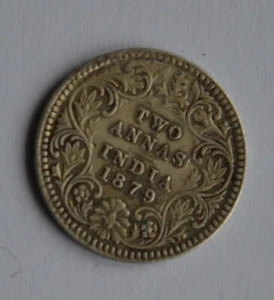 1879 C incuse India Two Annas - Picture 1 of 2