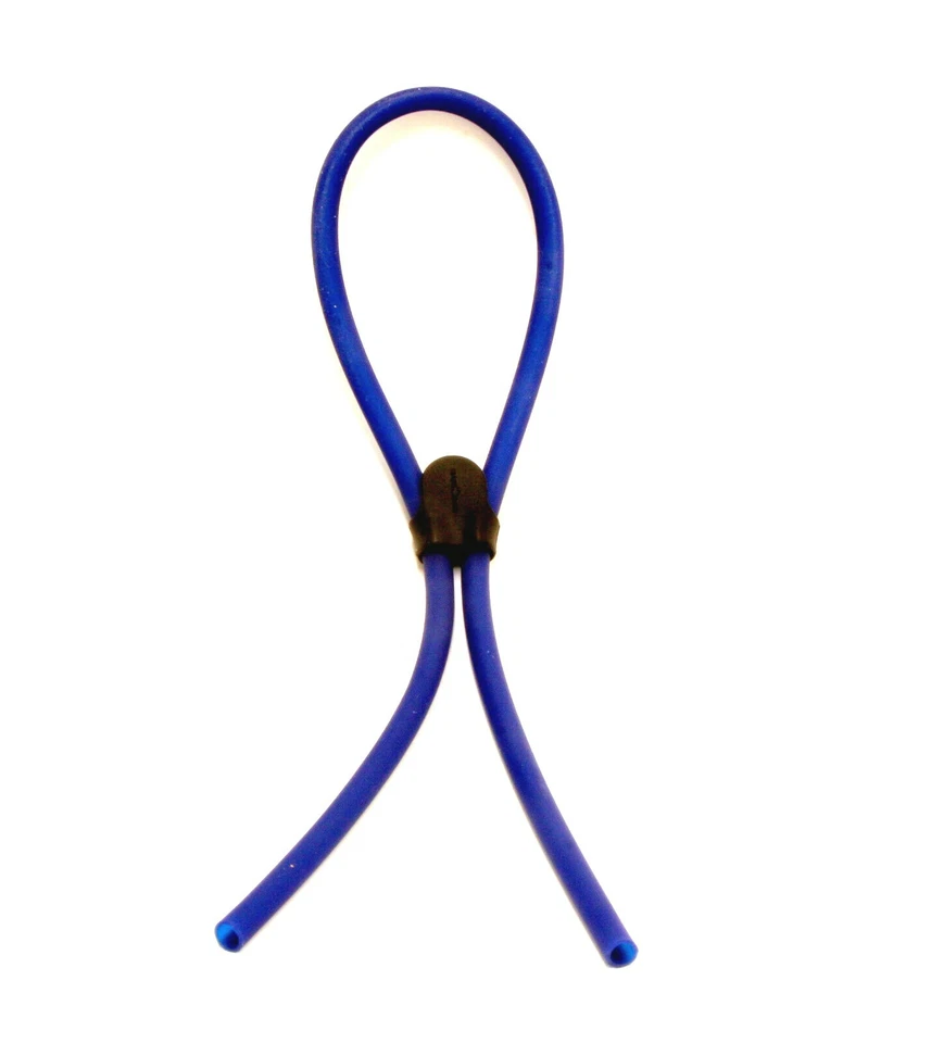 LACCETTO IN SILICONE PER OCCHIALI COLORE BLU MISURA GRANDE - Immagine 1 di 1