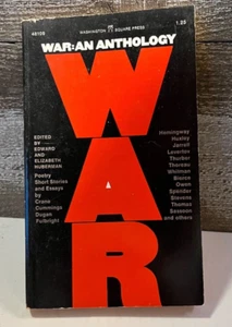 WAR: AN ANTHOLOGY Poetry Book Edited by Edward and Elizabeth Huberman 1975 - Picture 1 of 4