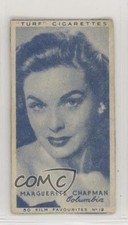 1948 Turf Film Favourites Tobacco Marguerite Chapman #12 m5x