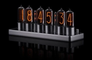 ZIN18 IN18 Nixie Röhrenuhr silber klassisch Aluminium Hülle WIFI Android/iPhone - Bild 1 von 12