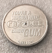 Razzles Candy Gum Fleer Baseball Game Spinning Token Coin EF/AU
