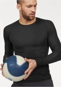 Adidas Maglia Uomo Nera Ask Tec Golf Tee LS Manica Lunga Funzionale Elasticizzata - Foto 1 di 2
