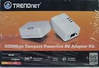 TRENDnet 500Mbps Compact Powerline AV Adapter Kit TPL-406E2K