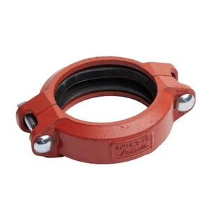 Various Sizes & Gaskets of Victaulic Grooved Flexible Coupling 75 Orange Finish - Picture 1 of 3