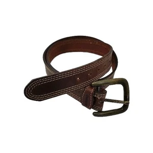 Carhartt Brown Top Grain Leather English Bridle Belt - Men's Size 42 - Picture 1 of 12