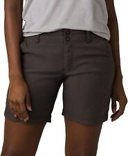 prAna Alana 7 Inch Lightweight Stretch Casual Shorts (Dark Iron) Size 0