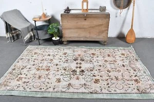 Vintage Rug, Colorful Rug, 4.6x7.8 ft Area Rugs, Kitchen Rug, Turkish Rugs - Picture 1 of 6