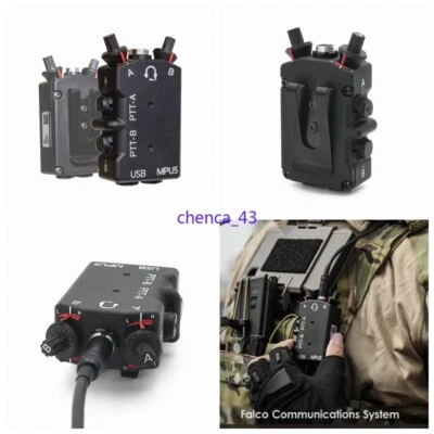 MPU5 DUAL PTT Functional Tactical Radio PTT Metal Standard Single/Dual Channel - Image 1 of 4
