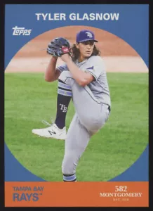 2022 TOPPS 582 MONTGOMERY CLUB SET 5 #20 TYLER GLASNOW TAMPA BAY RAYS - Picture 1 of 2