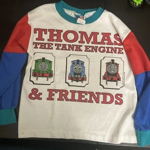 Rare Vintage Thomas The Tank Engine Doe-Spun Company Shirt 90's Size 7 - Picture 1 of 10