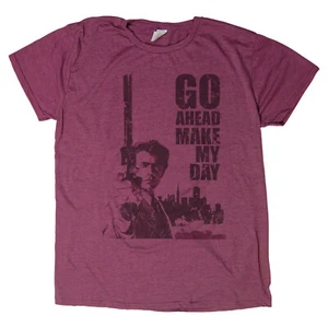 Go Ahead T-Shirt Retro Movie Tee Design Dirty Harry Character Vintage Cool Film - Picture 1 of 2