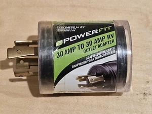 Powerfit 30amp To 30 Amp RV Outlet Adapter & FREE SHIPPING - Picture 1 of 3