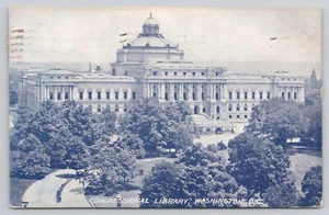 Congressional Library Washington DC Vintage 1909 Postcard - Picture 1 of 2