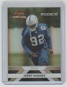 JERRY HUGHES Bills 2010 Threads GOLD HOLOFOIL Parallel #243 SP RC #089/100 TCU