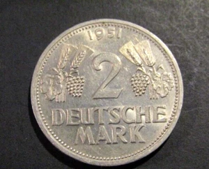 Germany 1951-G 2 Marks Au Coin - Picture 1 of 5