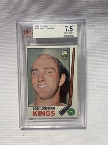1969-70 TOPPS #104 ROSS LONSBERRY Wing - LA Kings * BGS Graded 7.5 NRMINT+ - Picture 1 of 2