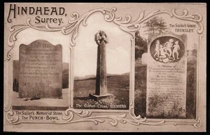 Hindhead Bowle Gibbet Kreuz Matrosen Grab Surrey Postkarte - Bild 1 von 2