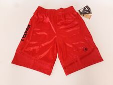 AND1 Shorts Mens 3XL Racing Red Basketball Mesh Athletic Stretch Core Short