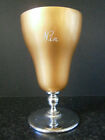 Vintage Carrington Gold Anodised Aluminium Goblet With Engraved Name