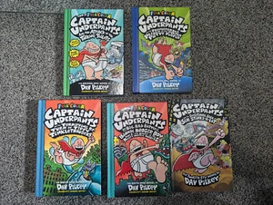 Captain Underpants Books (5 Books) - Foto 1 di 2