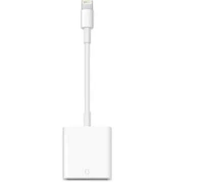 Apple Lightning to SD Card Camera Reader  Genuine OEM - A1441 - iPhone iPad - Image 1 of 2
