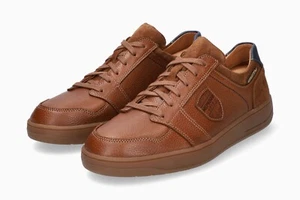 Mephisto Hugh Shoes Mens 12.5 Brown Grainy Leather Low Top Walking Sneakers $329 - Picture 1 of 20