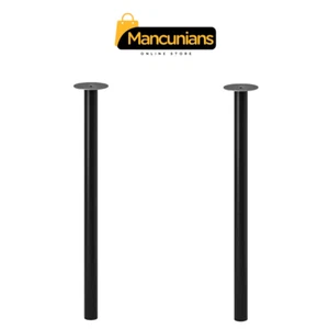 2 x IKEA ADILS Adjustable Steel Table Legs Black 70cm for Desk/Table Tops - Picture 1 of 5