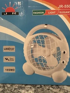 LED High Light Long Life 3 Blade Fan Cooling Air Desk Table Top Lamp Youth Rooms - Picture 1 of 9