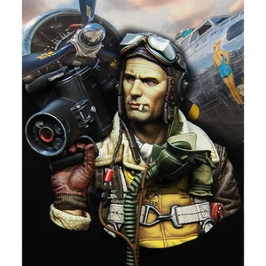 1/10 BUST Resin Model Kit US Air Force B-17 Pilot WW2 Unpainted - Picture 1 of 4