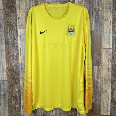 Manchester City 2015-16 Goalkeeper Soccer Jersey Nike 658879-776 Men’s 2XL - Image 1 of 4