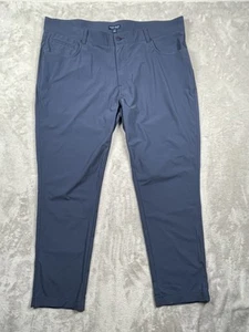 Peter Millar Pants Mens 42x32 Blue Bingham Tailored Fit Golf Stretch Performance - Picture 1 of 11