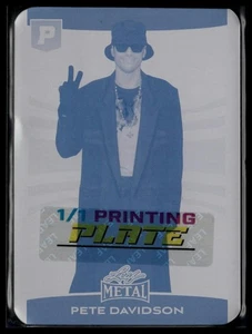 2025 Leaf Metal Pristine #408 Pete Davidson piastra di stampa ciano 1/1 - Foto 1 di 2