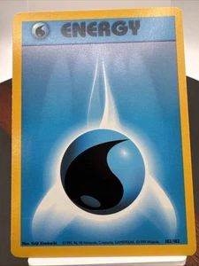 1999 Pokemon Unlimited Water Energy #102/102 B5404 - Picture 1 of 4