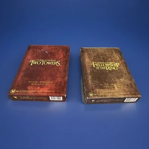 Lord Of The Rings DVD 1st and 2nd Movie Special Extended Edition & Booklets R4 - Picture 1 of 13