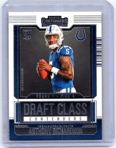 2023 Panini Contenders #1 Anthony Richardson Draft Class Contenders Rosso - Foto 1 di 2