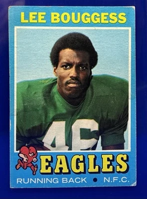 1971 Topps FOOTBALL #194 LEE BOUGGESS PHILADELPHIA EAGLES - Image 1 of 2